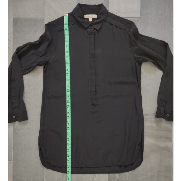 Banana Republic 100% silk shirt - black - S - Picture 9 of 10